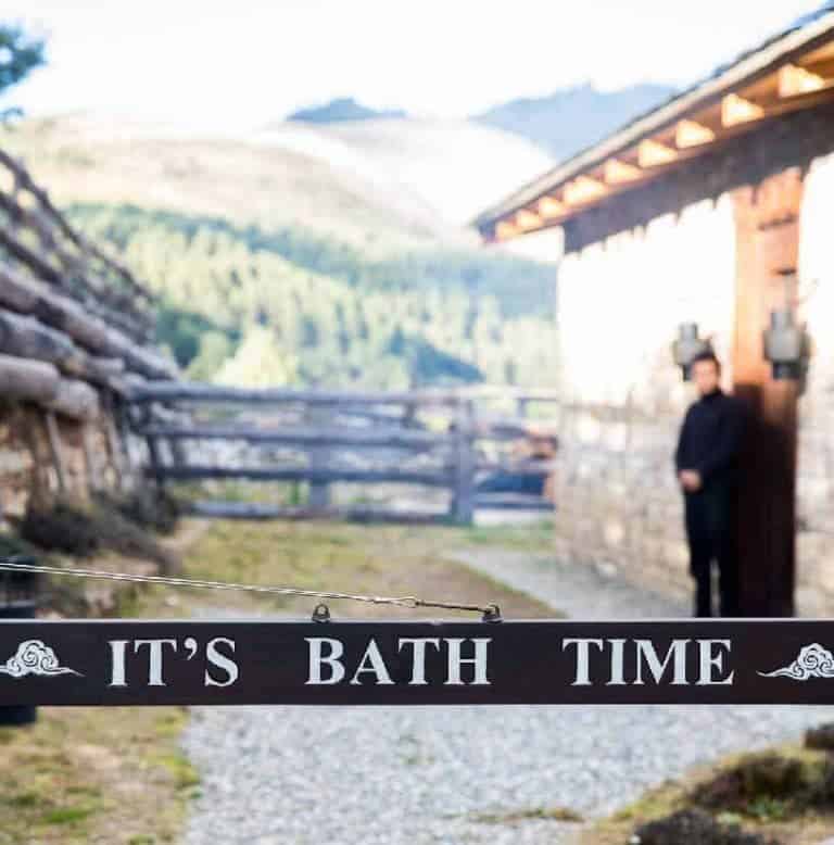 Gangtey Lodge baths